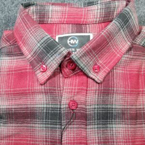 Trendy red check shirt in slim fit, designed for modern style. Features a classic collar, vibrant red checkered pattern, and premium fabric for a stylish and comfortable look.