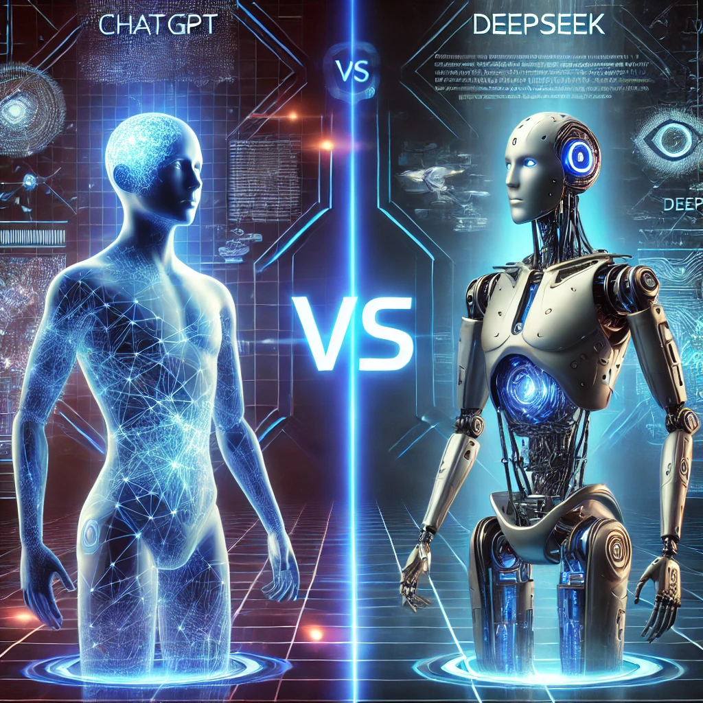 ChatGPT vs DeepSeek AI model comparison in 2025