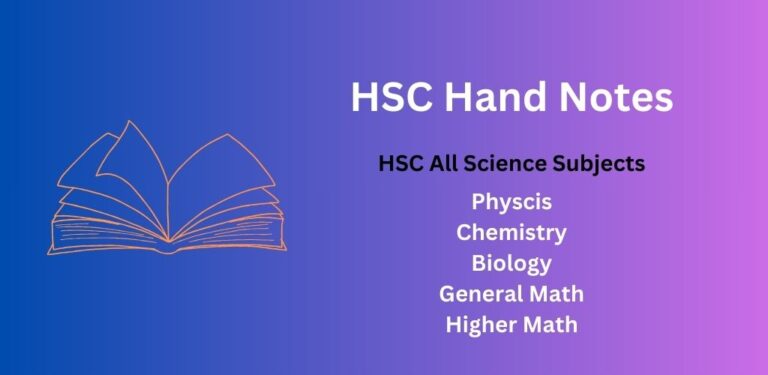 Download HSC Hand Notes Mobile App 2025